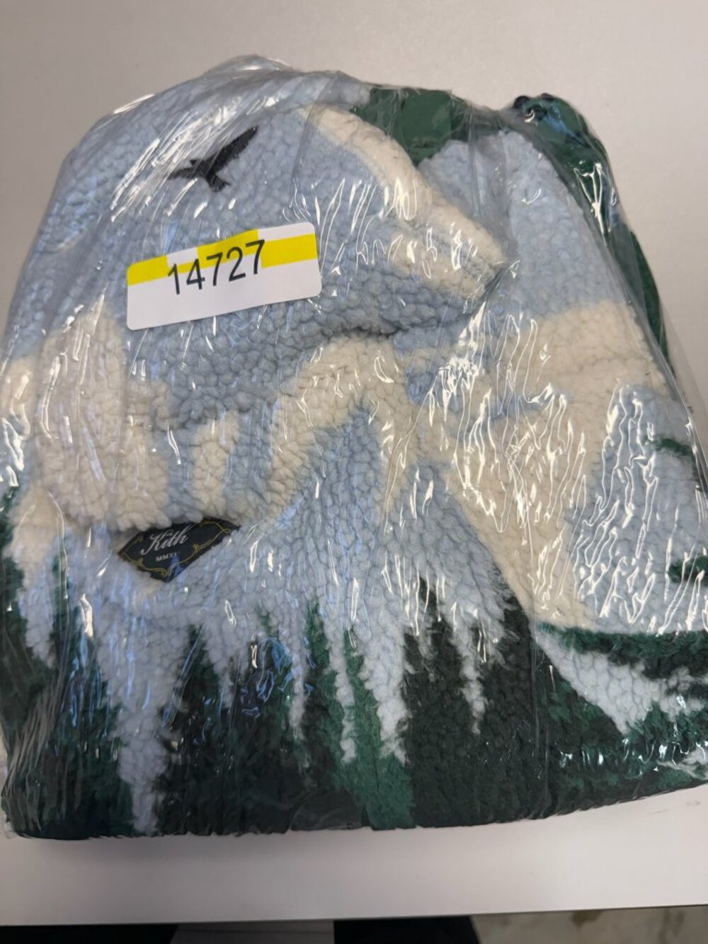 KITH Men;s Pinhurst Sherpa Full Zip 'Larimar' Size Large - Picture 6 of 6